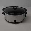 Crock-Pot 7 Quart Oval Manual Slow Cooker, Stainless Steel (SCV700-S-BR), Versatile Cookware for Large Families or Entertaining