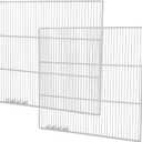 Set of 2 Commercial Freezer and Refrigerator Replacement Shelves (24" x 22") - Adjustable Utility Steel Wire Metal Shelf - Commercial Refrigerator Shelf, White