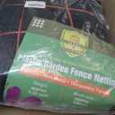 Temporary Garden Fence 7ft x 65ft, Heavy Duty Plastic Fencing with Reinforced Edges, Includes 100 Zip Ties, for Yard, Garden, Poultry, Deer & Construction Use
