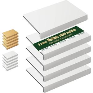 5 Tier PVC Wire Shelf Covers  Wire Rack Covers for Shelves, Shelf Liners for Pantry, Closet, Bathroom & Kitchen, Waterproof Scratch Resistant Easy Install, 30"16",White