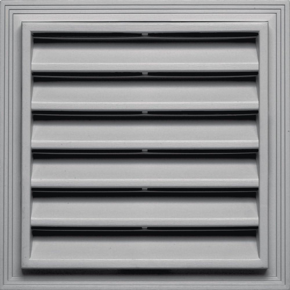 Builders Edge 120051212016 12" x 12" Square Vent 016, Gray
