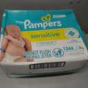 Pampers Sensitive Baby Wipes, Water Based, Clinically Proven, Hypoallergenic, and Unscented for Babies, 1344 Wipes Total (16 Flip-Top Packs)