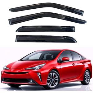 KPY Rain Guards Fit for 2016-2022 Toyota Prius, Out-Channel Window Visors Vent Wind Deflectors 4PC, Car Accessories for 16-22 Prius