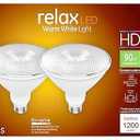 Ge Lighting 45249 15 Watt E26 Par38 Warm White Led Dimmable Relax Hd Light Bulbs 2 Count