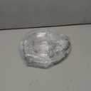 Plasticpro 6 Sectional Round Plastic Serving Tray/Platters Clear Pack of 2