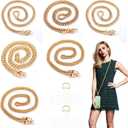 Patelai 6 Pcs Crossbody Phone Strap Metal Cell Phone Chain Crossbody Lanyard with Lanyard Patches for Women Compatible with Universal Cases 47 Inch