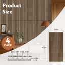 RITOLLO 4 Pack Wood Panels for Wall, 47.2"23.6"0.7" Wood Slat Acoustic Panels for Wall, Soundproof Panels, 3D Fluted Panels for Interior Wall Decor (Natural Walnut)