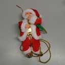 2025 Upgraded Climbing Santa Claus on Rope, Animated Electric Musical Christmas Ornament with 3 Modes, Secure Tree Hook & Reinforced White PVC Case, Heartwarming Holiday Decoration Gift