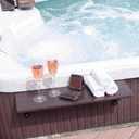 Novabright 11.81 x 23.62 Inch Hot Tub Tray Table Drink Holder Hot Tub Accessories Drinks Snacks Holder for Spa Bathtub