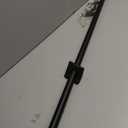 Modern Drapery Curtain Rod, 36 to 72 Inch, Brushed Gold End Cap Finials, 1" Wall and Ceiling Mount Window Treatment