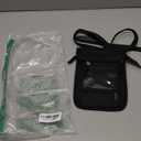 Neck Wallet for Travel,Passport Holder Neck Pouch for Men Women with Adjustable Neck Strap and RFID Blocking (Black)