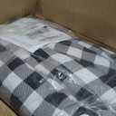 Eddie Bauer - King Comforter Set, Cotton Reversible Bedding, Buffalo Plaid Bedding Set (Black Check, King)
