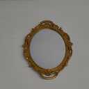Vintage Mirror Small Wall Mirror Hanging Mirror 14.5 x 10 inchs Oval Gold