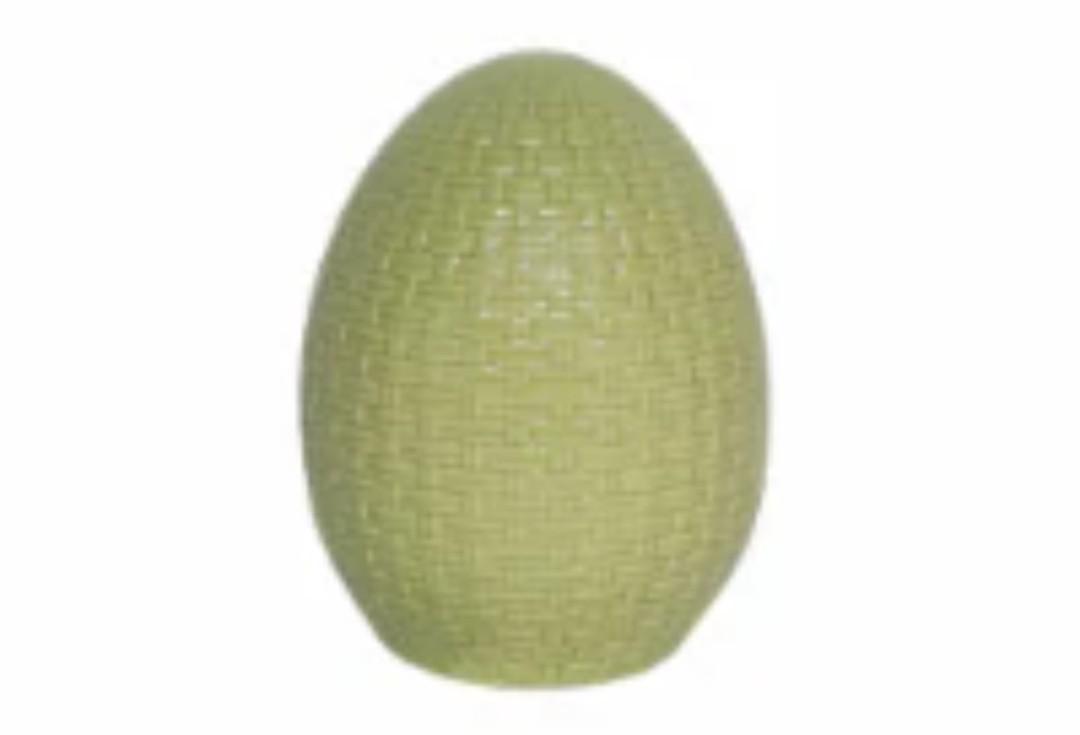 Holiday Home Ceramic Egg Green 6.1" (2 Pack) Green