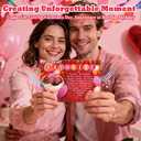 6 x Valentines Day Card with Lights & Music, 3D Pop Up Rose Anniversary Cards for Couples, Romantic Youre My Favorite Sweet Greeting Gift Cards for Wife Husband Girlfriend Boyfriend