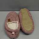 EverFoams Womens Soft Curly Full Slippers Memory Foam Lightweight House Shoes Cozy Loafer with Polar Fleece Lining (7-8, Pink)