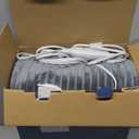 Bedsure GentleSoft Electric Blanket Full Size - Soft Ribbed Flannel Heated Blanket with 6 Heat Settings, Heating with 10 Time Settings, 8 hrs Timer Auto Shut Off (72x84 inches, Light Grey) (02 - Harbor Mist)