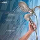 Moen Engage Multi-Function Handshower and Rainfall Shower Head Trim Combo with Handle, Tub Spout, Metal Hose and Valve, Brushed Nickel, 82304SRN