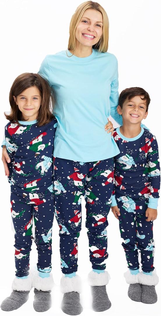 HonestBaby Family Matching Holiday Pajamas 100% Organic Cotton for Men, Women, Kids, Toddlers, Baby Boys, Girls, Unisex, Pets (Medium, Nutcracker)