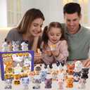 Cat Party Favors for Kids 24PCS Squishy Toys,Goodie Bag Stuffers, Pinata Stuffers,Birthday Gifts for Boys & Girls,Treasure Chest Prizes,Classroom Prizes for Kids (Cat)