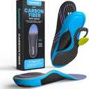 Carbon Fiber Insole for Men & Women - Sumiwish（1 Pair） High Arch & Rigid Support Shoe Insert for Women & Men - Rigid Support for Turf Toe, Foot Fractures, Hallux Rigidus - Non-Cleated Shoes.  6-7