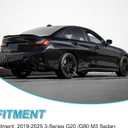 KHK Spoiler Compatible with G20, Glossy Black Car Rear Trunk Tail Spoiler, M3 Style Rear Wing Fits for 2019-2025 BMW G20 3 Series 330i M340i and G80 M3 All Models