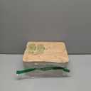 ZICOTO Beautiful Bread Box With Wooden Lid For Your Kitchen Countertop - Spacious Container Perfectly Stores Your Homemade Bread, English Muffins & Bagels - Quality Cutting Board Lid Keeps Loaf Fresh (Fog)