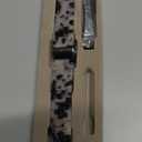 V.R.HOPE Resin Watch Band Compatible with Apple Watch Band for Women 38mm 40mm 41mm 42mm Tortoise Fashion Lightweight Bracelet Strap for iWatch Series 11/10/9/8/7/6/5/4/3/2/1/SE3 (Black Floral)