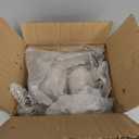 Seagull Statues Coastal Beach Nautical Decor, Wood Sea Bird Sculpture Ornament for Home Room Table Decor (2pcs) (Brown-blue)