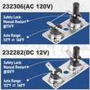 232306 232282 RV Water Heater Thermostat Limit Switch Kit Compatible with Suburban SW Series,12V & 120V T-Stat/Limit for Suburban SW Water Heater