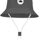 Zando Baby Sun Hat UPF 50+ Sun Protective Adjustable Wide Brim Infant Bucket Hats Outdoor Beach Swim Boy Girl 0-4 Years (12 Months, White)