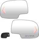 Youxmoto Driver Left and Passenger Right Heated Side Mirror Glass,2003-2006 Fit for Chevy Silverado Avalanche Suburban 1500 2500 3500 Tahoe/Fit for GMC Sierra Yukon Fit for Cadillac Escalade 88944391