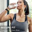 Easuny 5 Pack Stretchy Bands Compatible with Apple Watch 38mm 40mm 41mm 42mm 44mm 45mm 46mm Women, Elastic Fabric Nylon Strap Wristband for iWatch SE 3 2 1 Series 11 10 9 8 7 6 5 4 3 Boho Solo Loop (B6:Light Green/Pink/White/Black/Dark Pink)