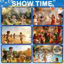 Bubble Machine for Kids with Lights, Big Bubble Maker, 320ml Large Tank, Easy-to-Use Battery Operated Bubble Blower with Bubble Solution for Parties, Birthdays, Indoor & Outdoor Play