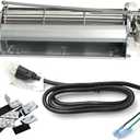 Hongso FK12 Replacement Fireplace Blower Fan Kit for em3030lh-85, Majestic 36BDVRRN, Vermont Castings, Monessen, Rotom HB-RB12, GFK4, FK12, FK24 Replacement Fireplace Blower with 3-Prong Power Cord