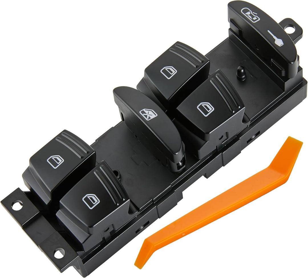 ZAPSOTS Window Switch.10 Metal Pins.Fits for Porsche Cayenne 2003-2006, Cayenne 2008-2010.Left Front Driver Side Control Door vidrios Master Power Switch.