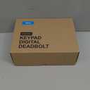 Veise Fingerprint Door Lock with 2 Knobs - Keyless Entry Door Lock with Handle, Electronic Keypad Deadbolt, Smart Front Handle Set, Auto-Locking, Waterproof, Easy Installation, Satin Nickel