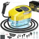 2026 New 3 Level Adjustable Pressurized Handheld Steam Cleaner for Home, 10s Heat-Up Handheld Steamer for Cleaning, 1.6 Qt Tank Portable Steam Cleaner Handheld for Car 1 PCS Yellow