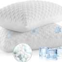 ALPHA HOME King Size Pillows Set of 2- Adjustable Shredded Memory Foam
