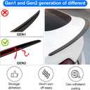 Spoiler for Tesla Model 3 Rear Spoiler Wing ABS Material Rear Trunk Lip Model 3 Highland Accessories Carbon Fiber Style Custom Fit 2020-2025(Matte Carbon Pattern)