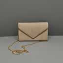 Evening Bag Clutch Purses for Women, Rhinestones Purse, Sparkling Envelope Evening Bag with Detachable Chain 8 1/4" x 5 ( Pink )