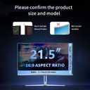 [2 Pack 21.5 Inch Magnetic Hanging Computer Privacy Screen for 16:9 Widescreen Monitor, Eye Protection Anti Glare Blue Light Filter, Removable Reusable 21.5in Anti Spy Security Protector Film