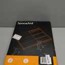 SpaceAid Bamboo Black Spice Drawer Organizer, (Need 3" Deep Drawer) Expandable 4 Tier Spices Rack for Cabinet, Kitchen Seasoning Storage Insert (Jars Not Included, From 12" to 23" Wide)