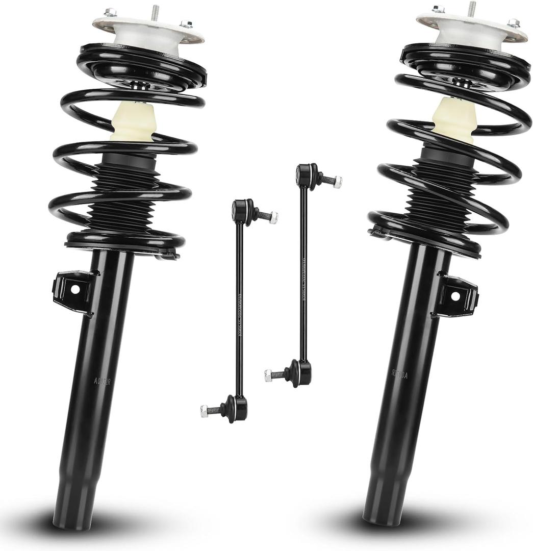 Front Struts Shock Absorber Sway Bar Links Kit Fit for BMW 323i 323Ci 328i 328Ci 2000, 325i(Sedan Only) 325Ci 330i 330Ci 2001-2005, Replace 171581 171582 K90515, 4Pcs