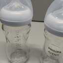 Philips Avent Natural Glass Baby Bottles with Natural Response Nipples (Medium Flow, Flow 3), 8oz, 2-Pack, SCY913/02