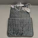 Deepsoon Heating Pad,Electric Heating Pads for Back,Neck,Abdomen,Moist Heating Pad for Shoulder,Knee,Arms,Legs,Dry/Moist Heat & Auto Shut Off,Christmas Gifts for Men and Women,Dark Gray,24x12 Inch