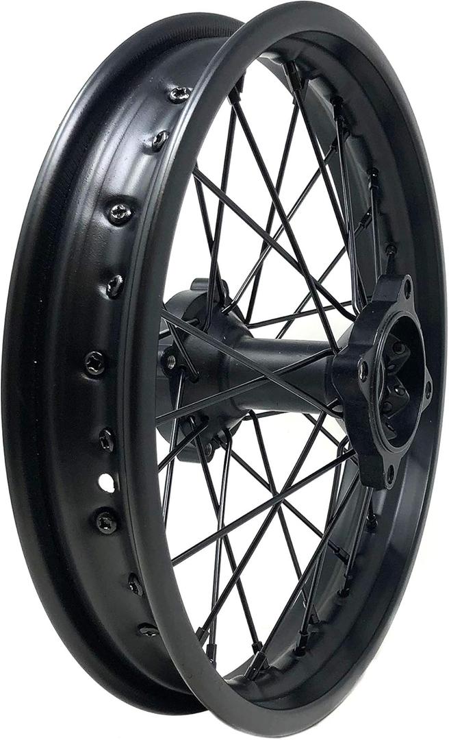 MYK Wheel Rim Rear 1.85x14" fits tire 90/100-14, Compatible with Tao Tao DB17 and many other models Dirt Bike Off Road Motorcycles 125cc