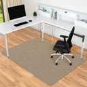 Office Chair Mat for Hardwood & Tile Floor, 30" x 48" Anti-Slip Desk Chair Mat, Easy Glide Floor Protector for Rolling Chairs, Floor Mat for Office Chair for Home Office (Dark Brown), 30'' x 48'' Rectangle