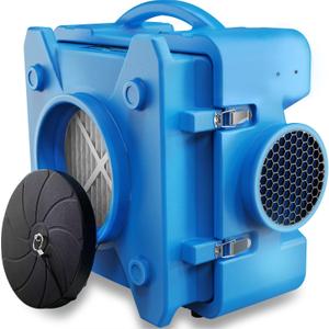 CADPXS Shield-550 Air Scrubber 550 CFM with 3-Stage Filtration, Negative Air Machine, Airborne Cleaner HEPA Scrubber, Water Damage Restoration Equipment, Commercial Air Purifier