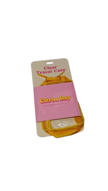 Citrus Bay Clear Travel Case 2 Pack